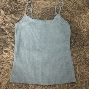 Light blue tank top from American Eagle.